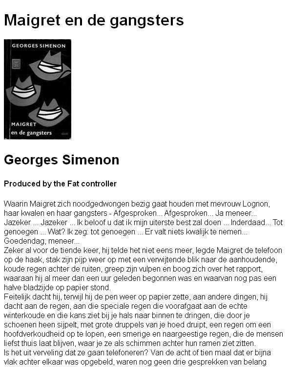 Maigret en de gangsters