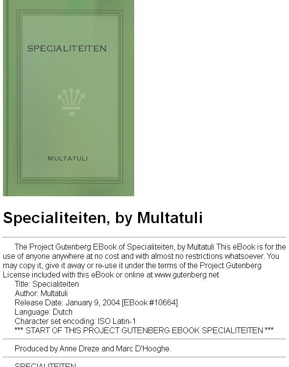 Specialiteiten