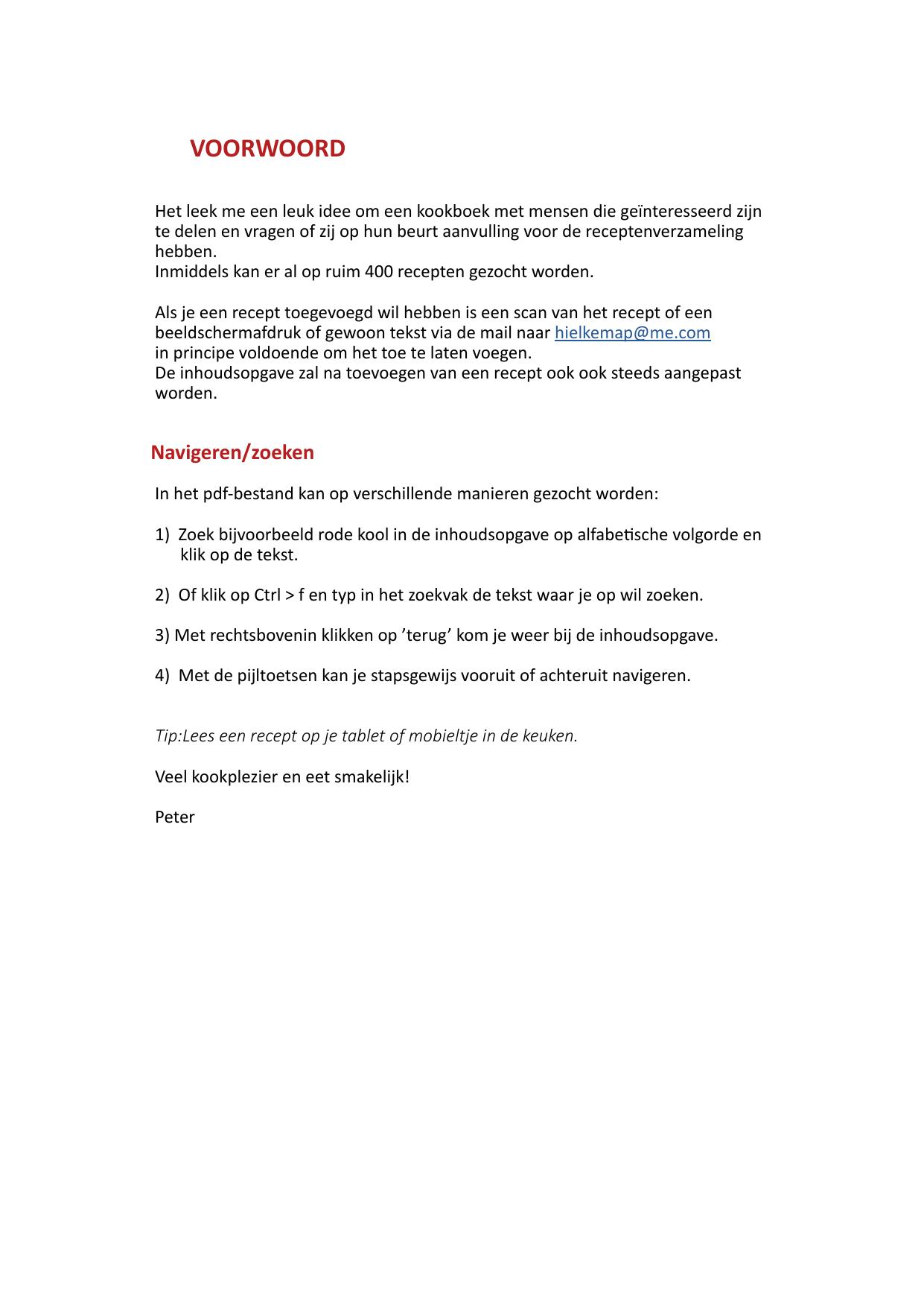 Recepten verzameld 2023