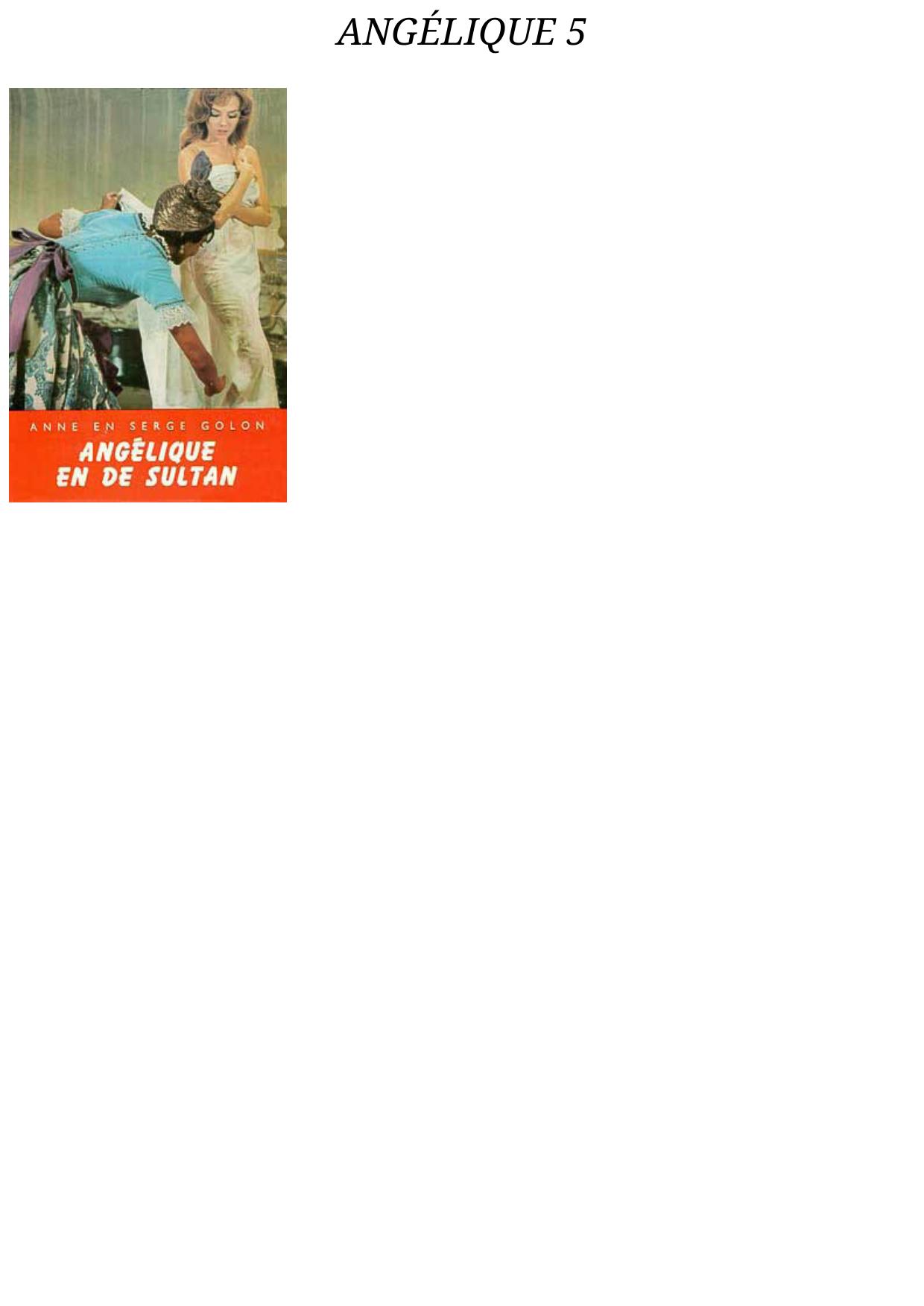 Angélique - 5.Angélique en de sultan