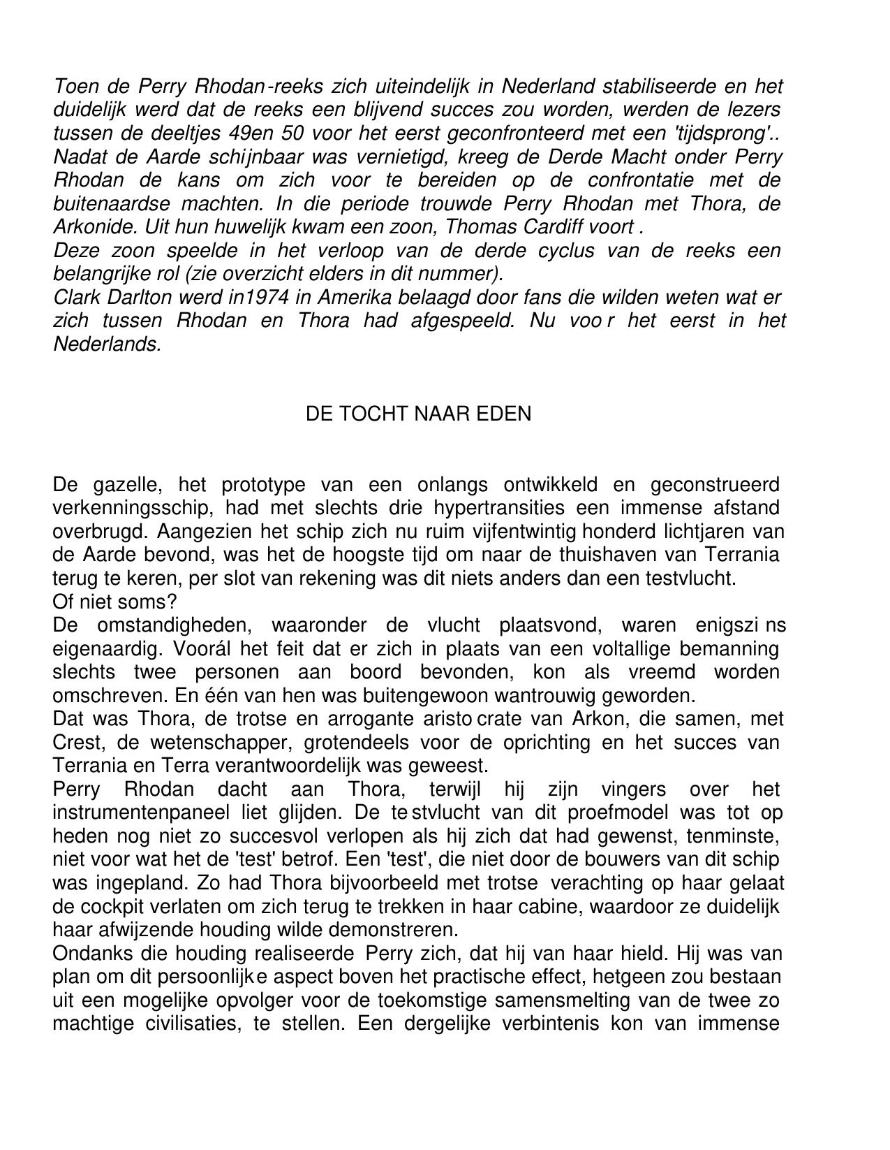 Orbit PR-Special De tocht naar Eden