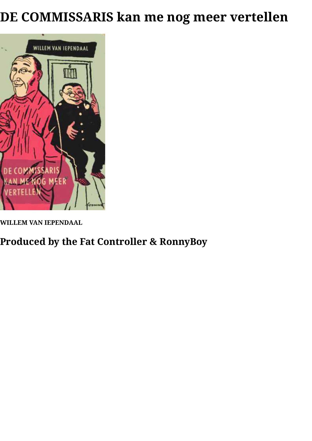 07 De Commisaris kan me nog meer vertellen