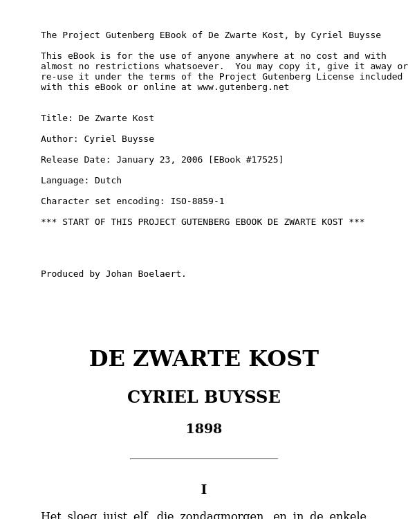 De Zwarte Kost