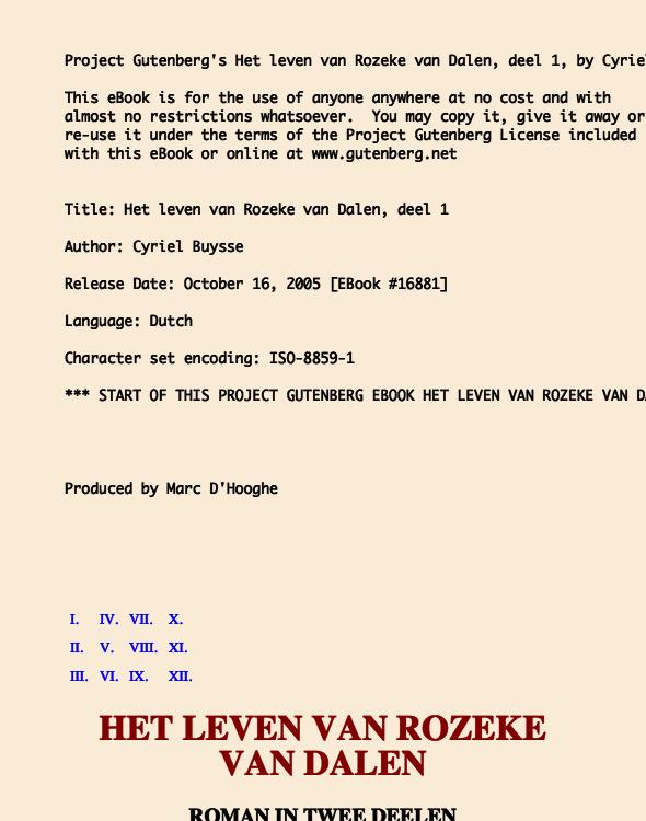 Het leven van Rozeke van Dalen