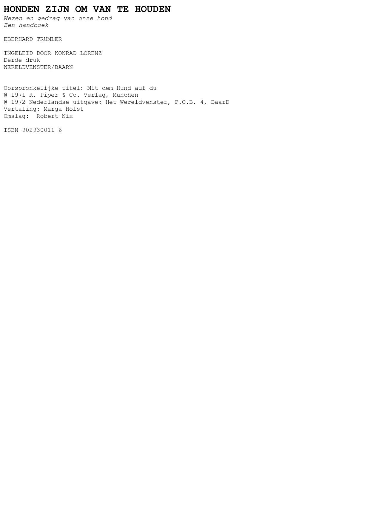 Honden zijn om van te houden