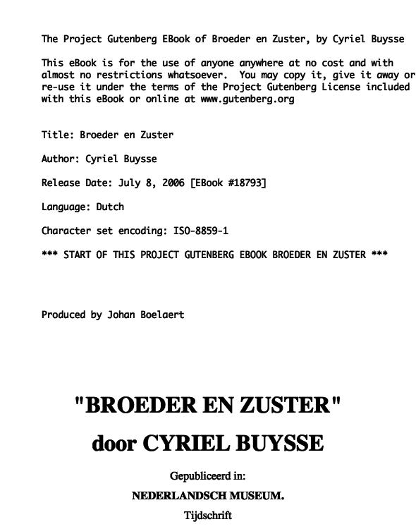Broeder en Zuster