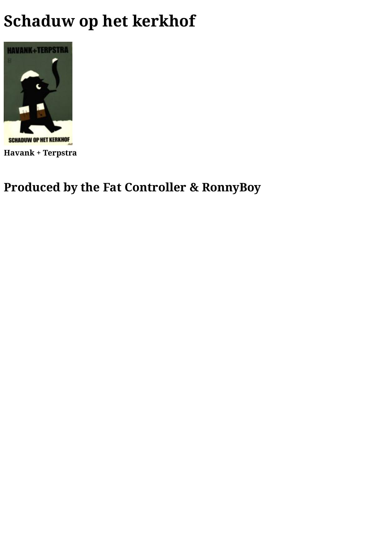 Schaduw op het kerkhof