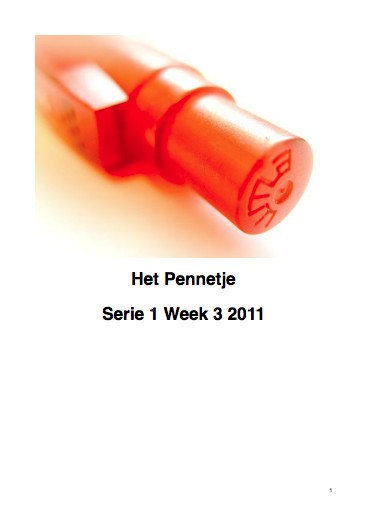 het pennetje serie 1 week 3