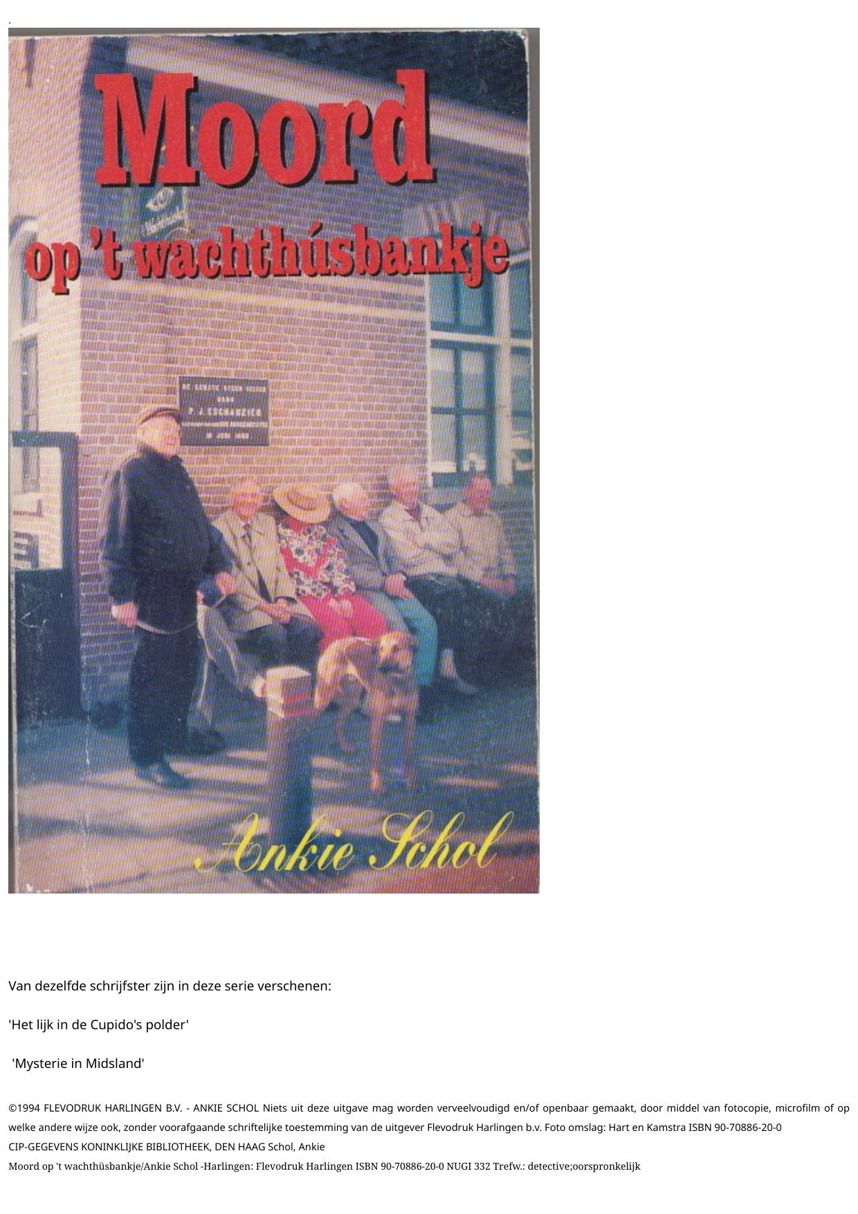 Moord op 't Wachthusbankje