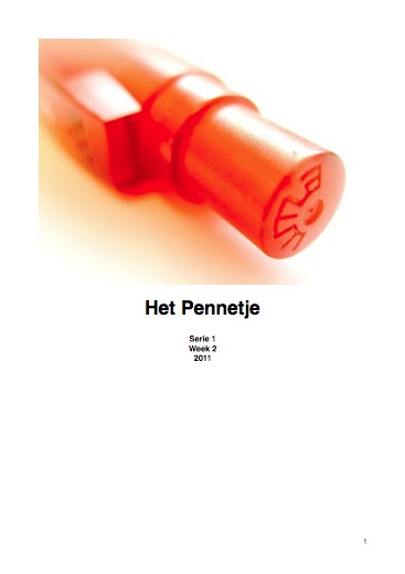 het pennetje serie 1 week 2