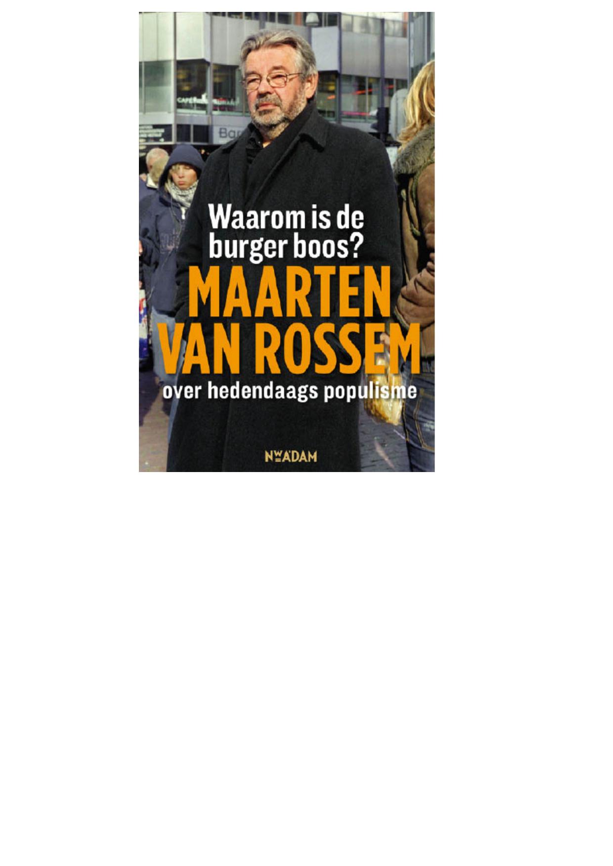 Waarom is de burger boos?