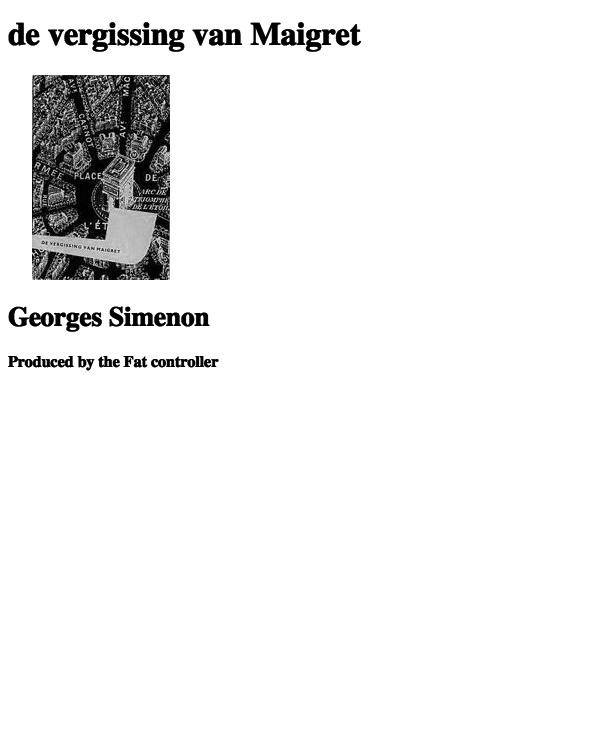 De vergissing van Maigret