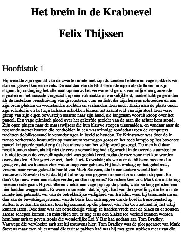 Het Brein in de Krabnevel