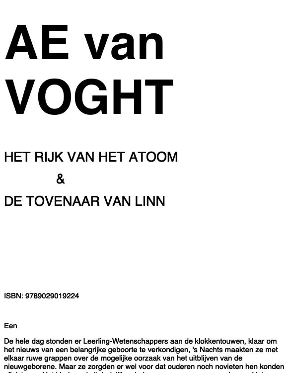 Het Rijk Van Het Atoom, de tovernaar van Linn