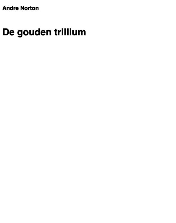 De Gouden Trillium