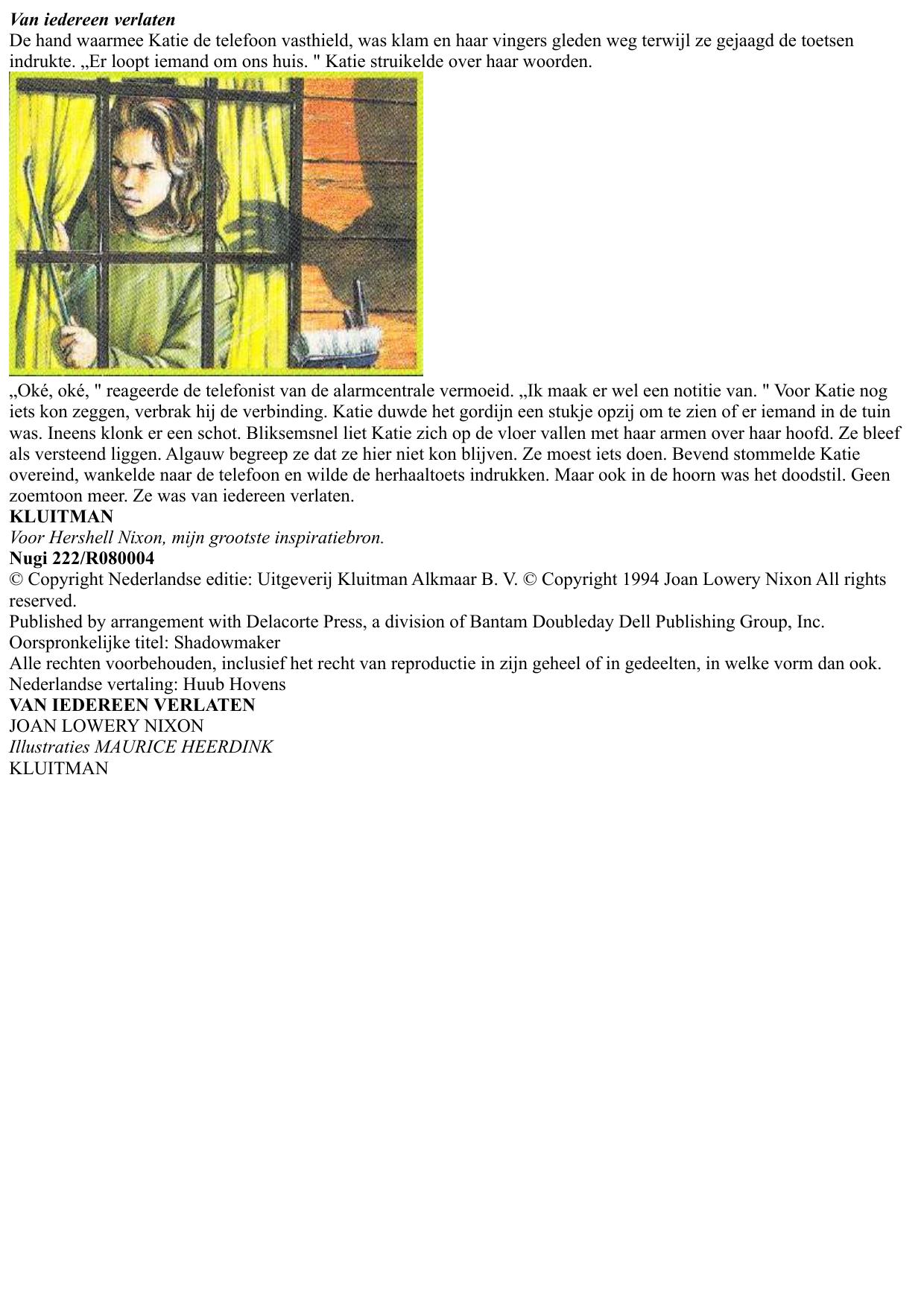 Van iedereen verlaten