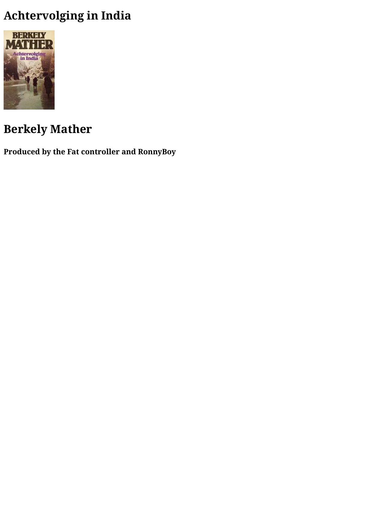 Achtervolging in India