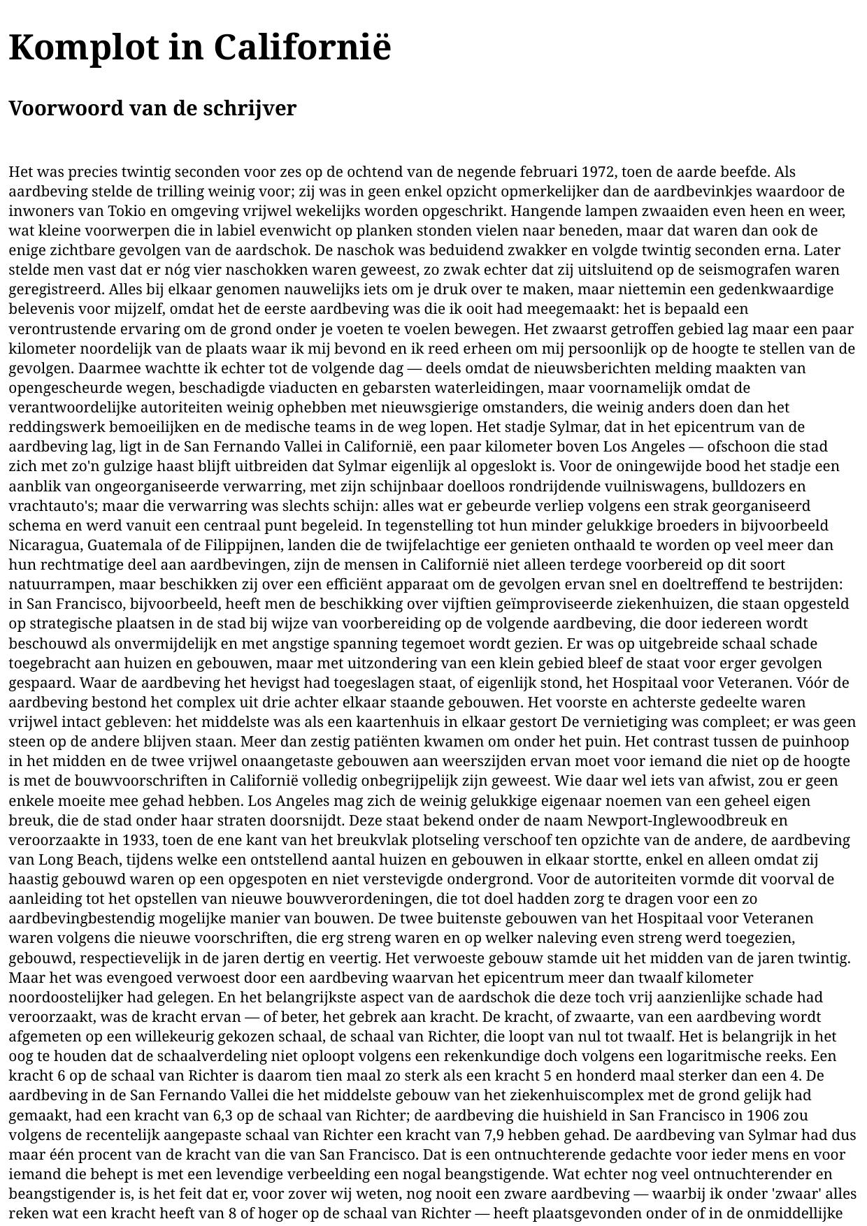 Komplot in Californie