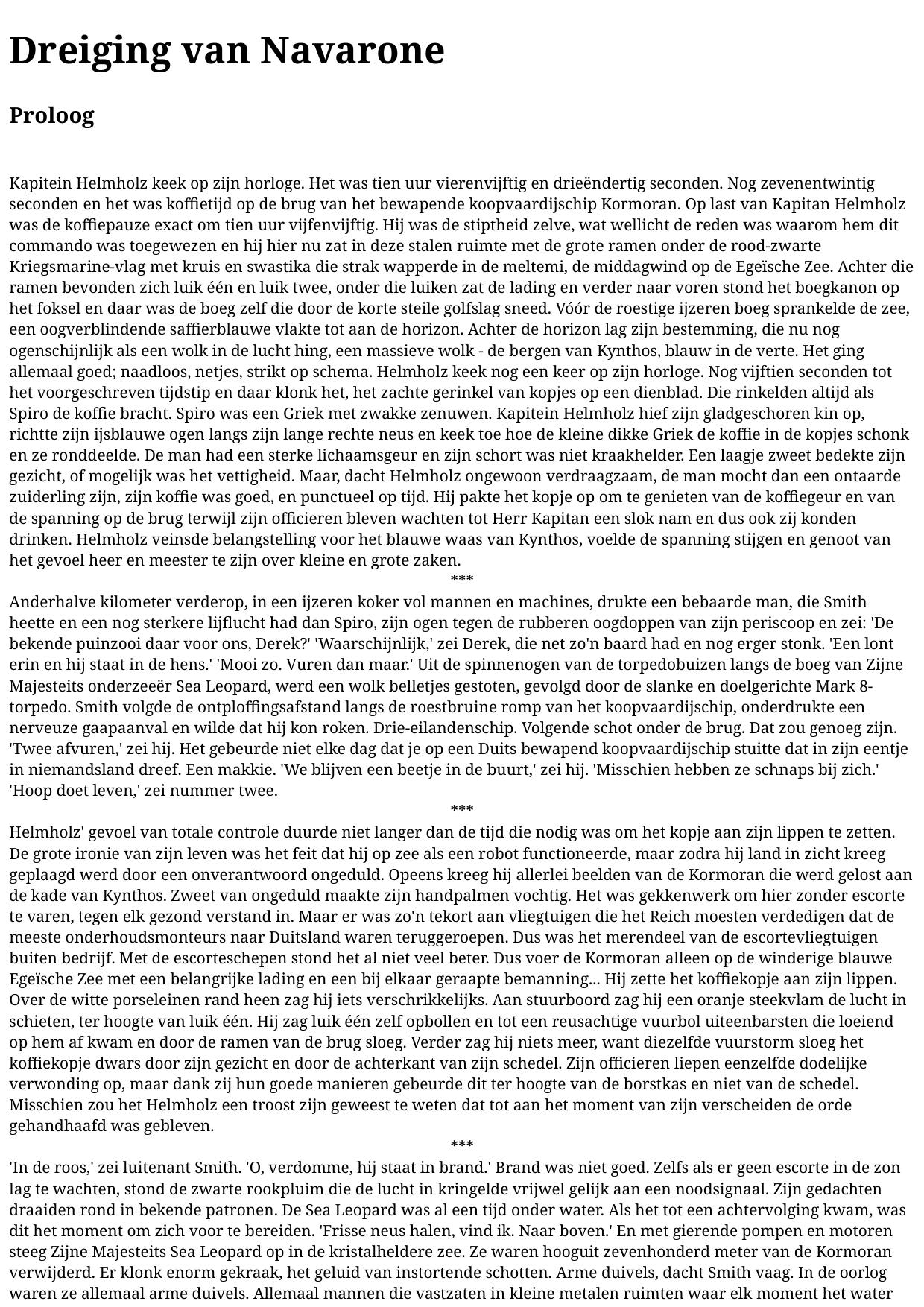 Dreiging van Navarone