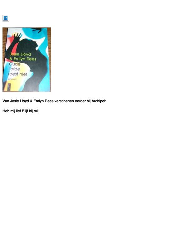 Oude liefde roest niet