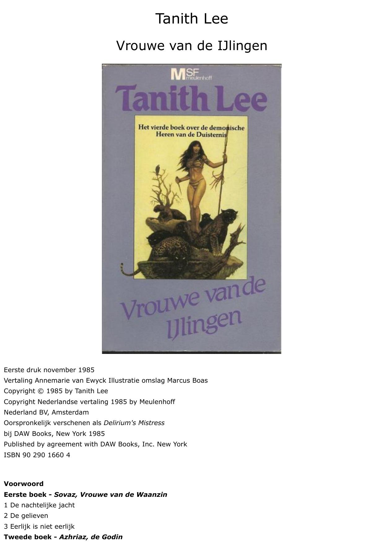 De Heren der Duisternis 04 - Vrouwe van de IJlingen