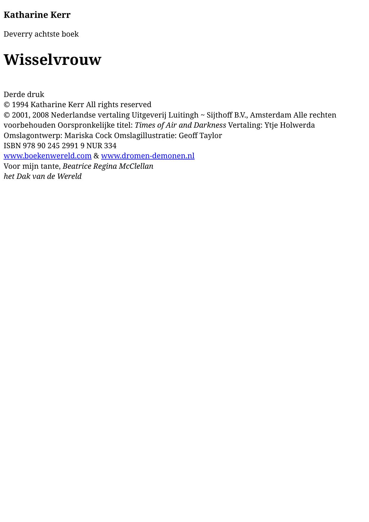 Deverry saga 08 - Wisselvrouw