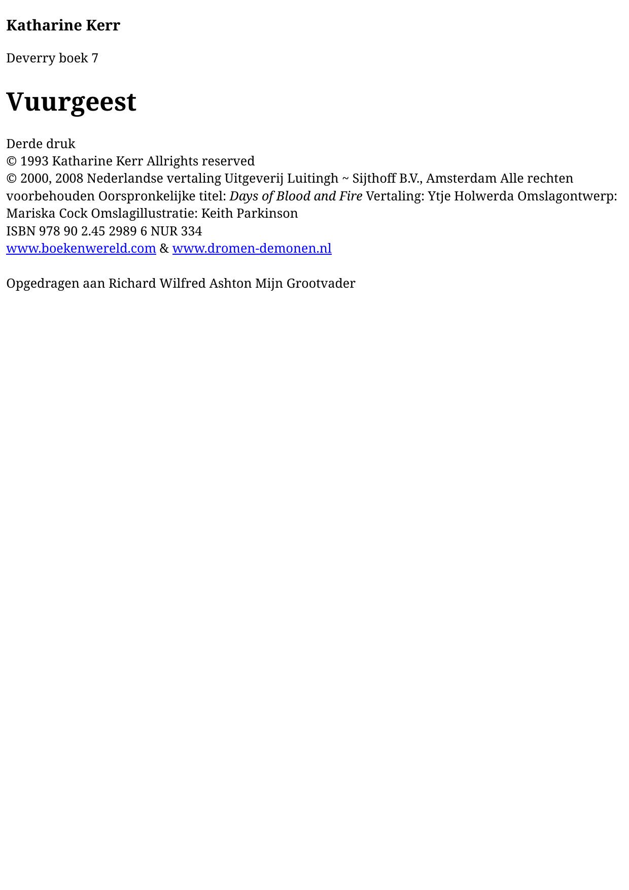 Deverry saga 07 - Vuurgeest