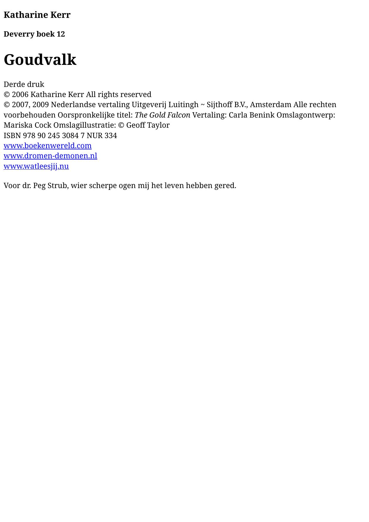 Deverry boek 12 - Goudvalk