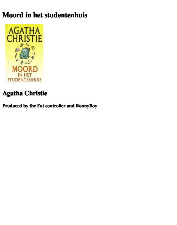 Moord in het studentenhuis