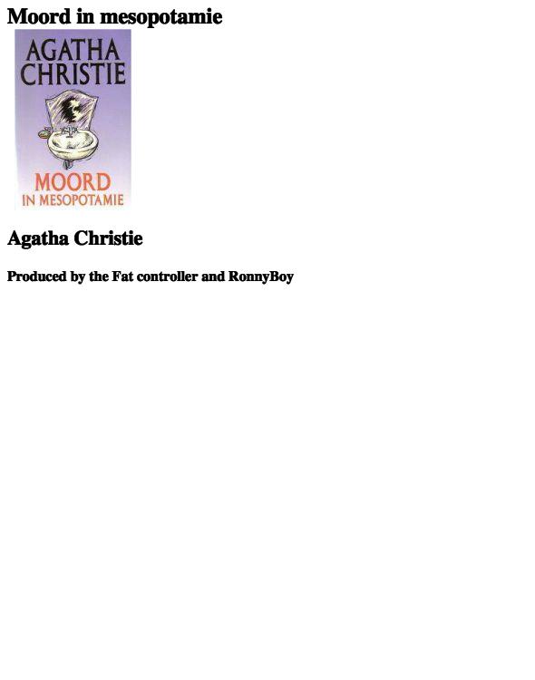 Moord in mesopotamie