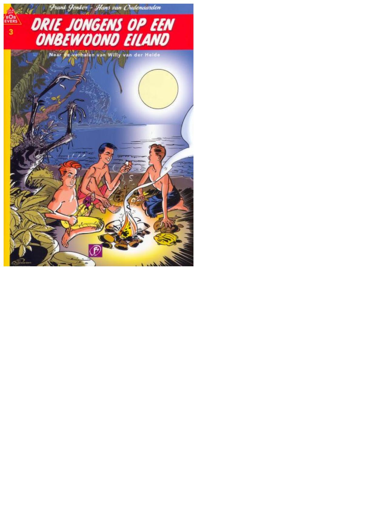 Drie jongens op een onbewoond eiland