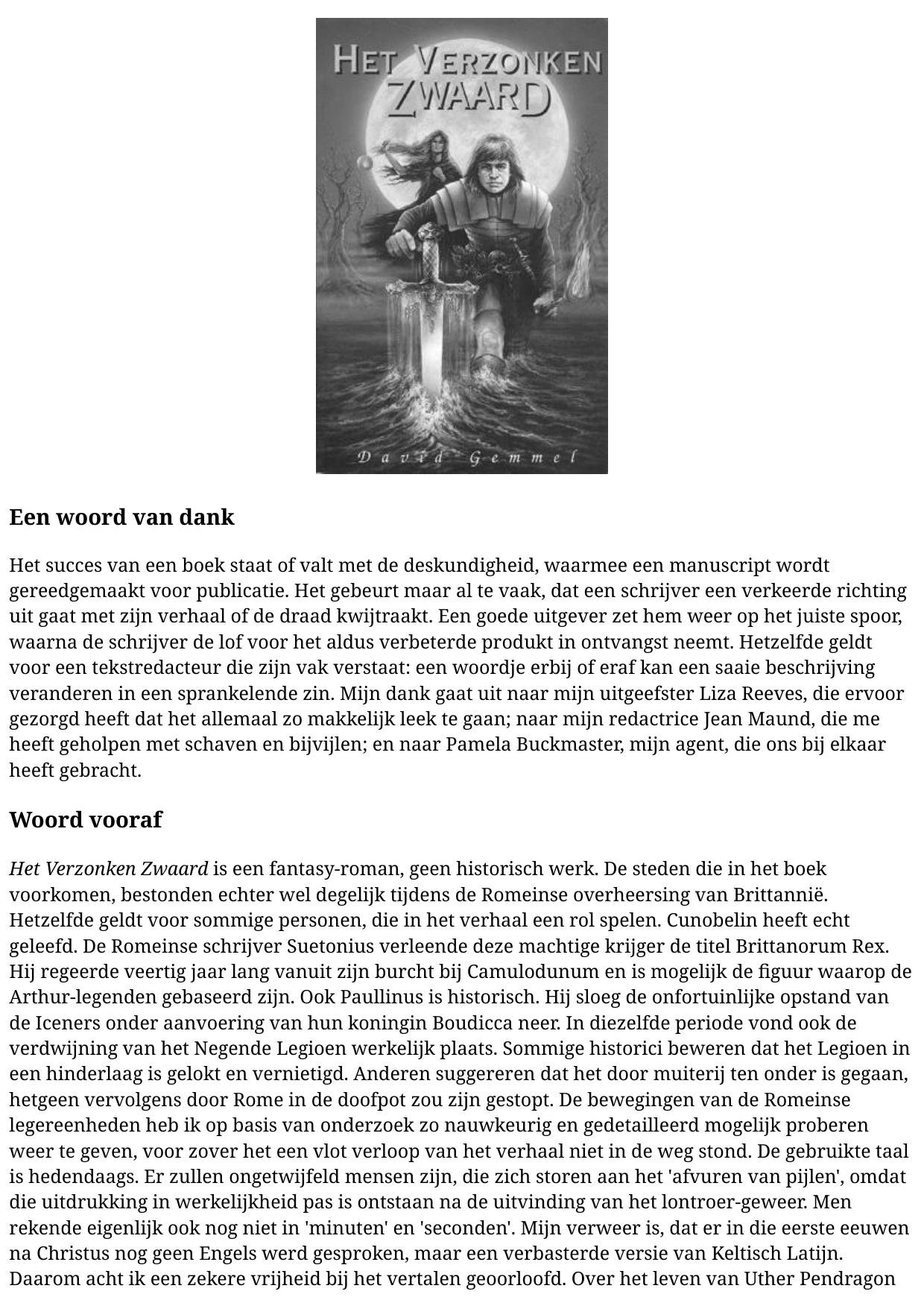 Het Verzonken Zwaard