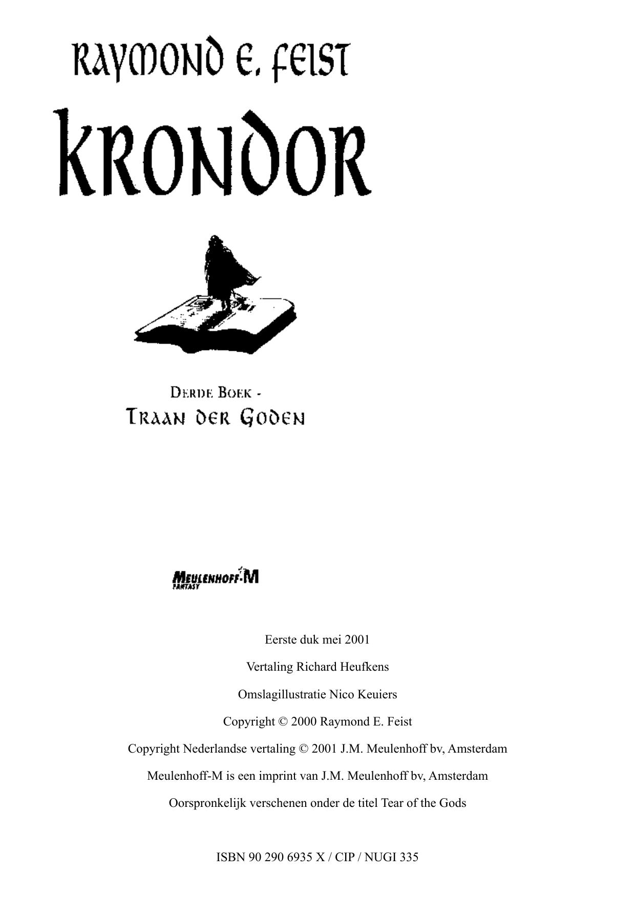 Krondor - 3 Traan der goden