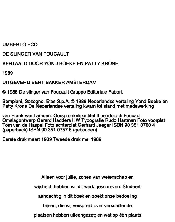 De Slinger Van Foucault