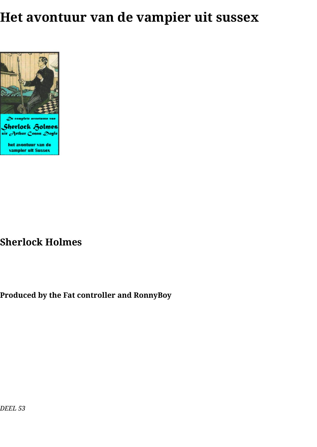 53 Het avontuur van de vampier uit sussex
