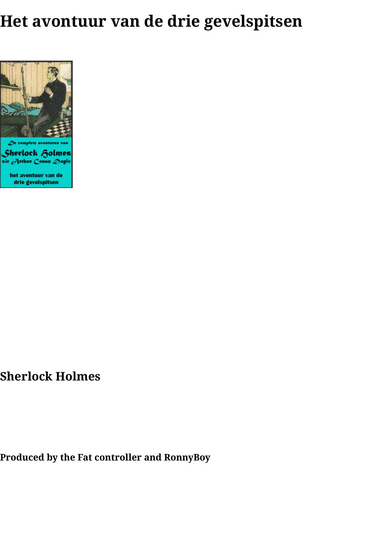 52 Het avontuur van de drie gevelspitsen