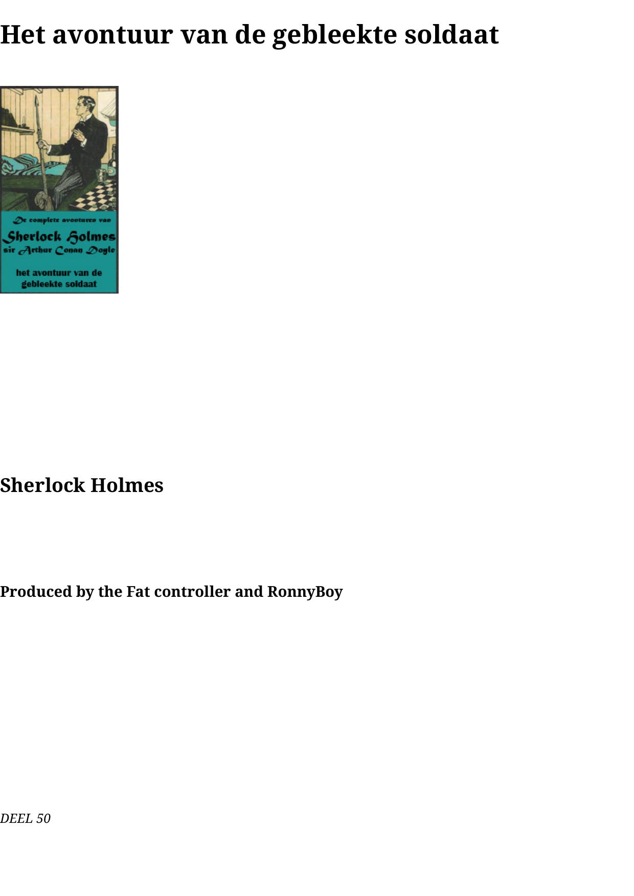 50 Het avontuur van de gebleekte soldaat
