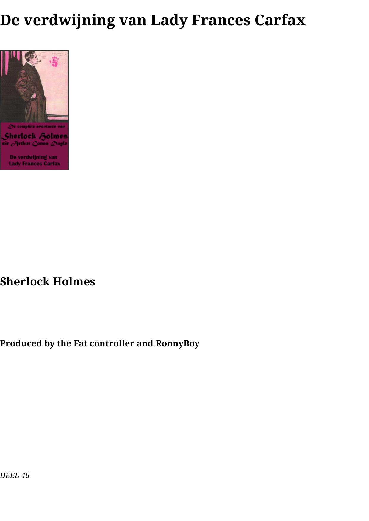 46 De verdwijning van Lady Frances Carfax