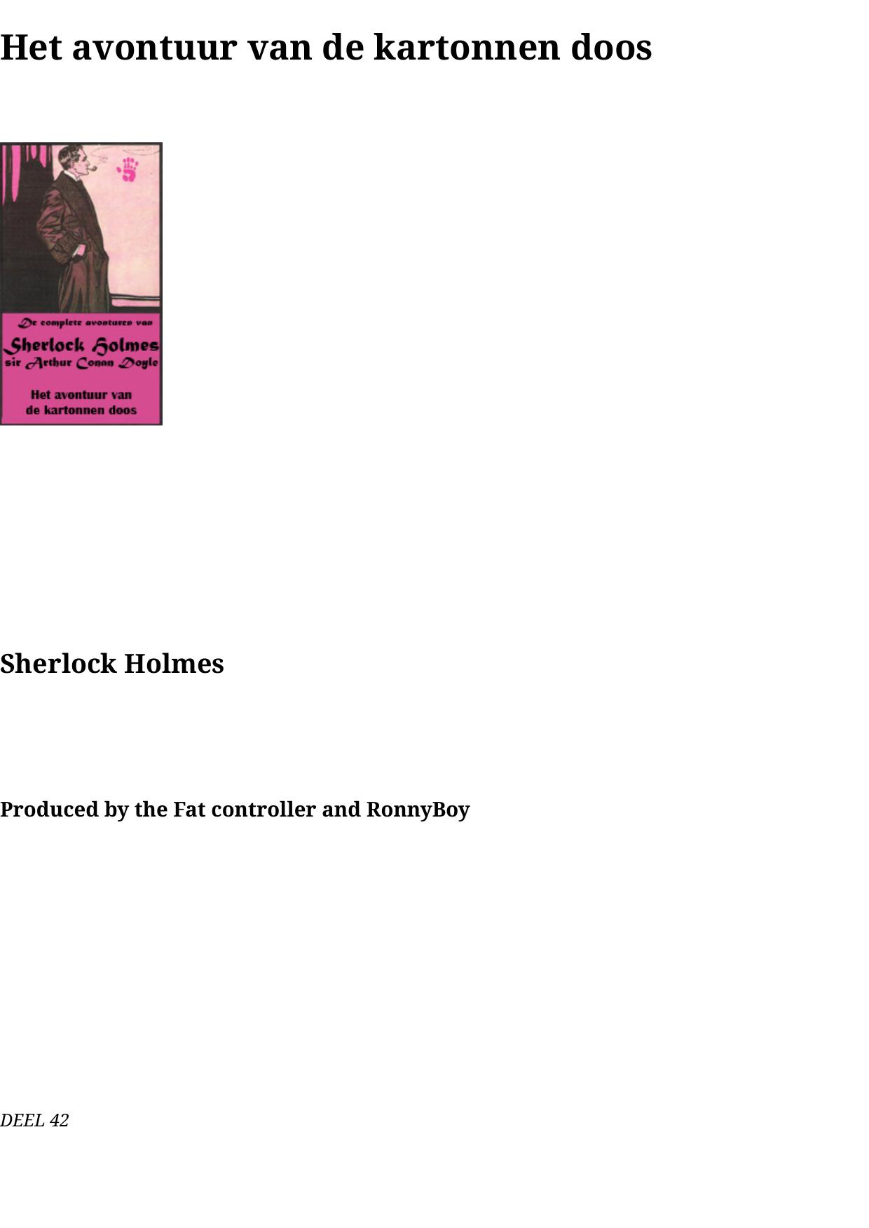 42 Het avontuur van de kartonnen doos