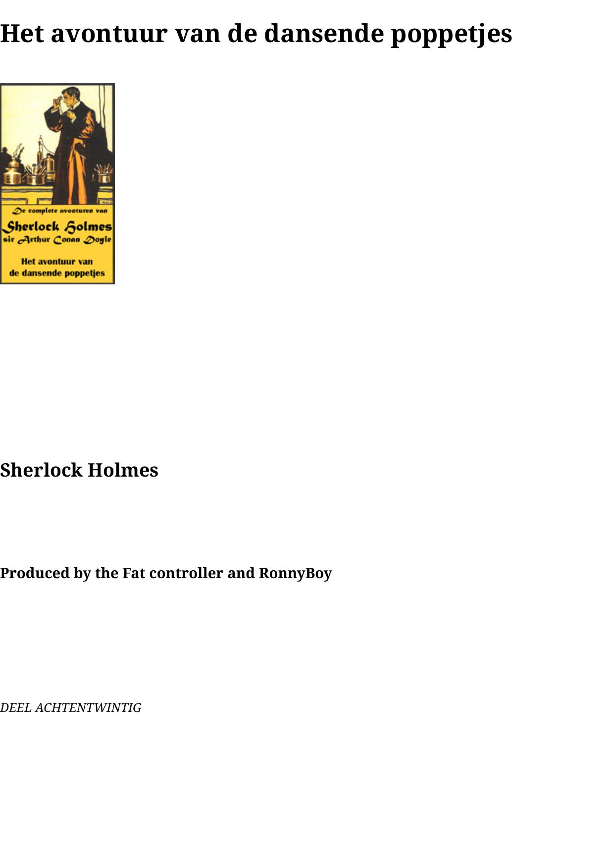 28 Het avontuur van de dansende poppetjes