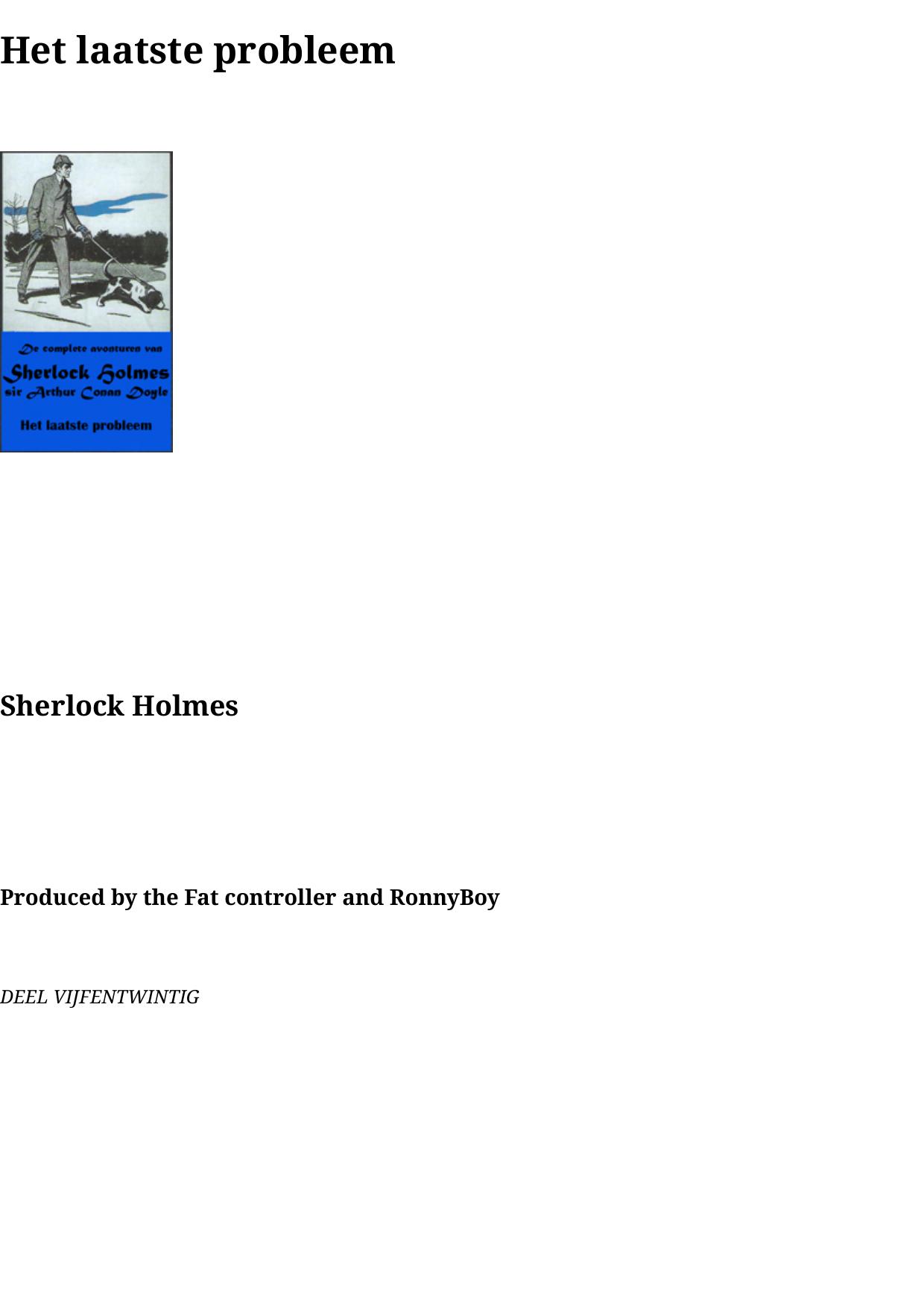 Het laatste probleem
