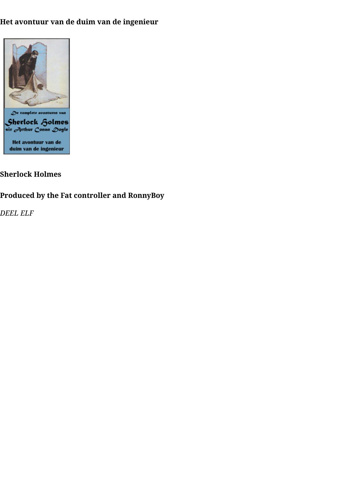 11 Het avontuur van de duim van de ingenieur