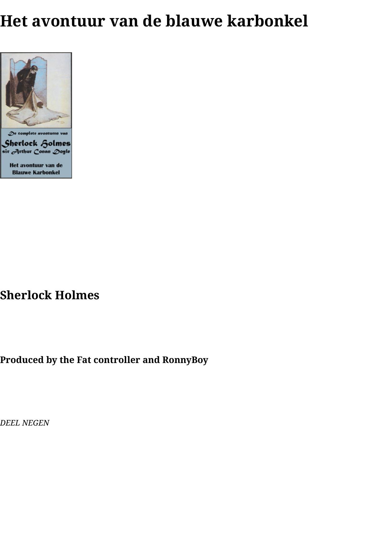 09 Het avontuur van de blauwe karbonkel