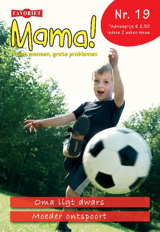 Oma ligt dwars & Moeder ontspoort