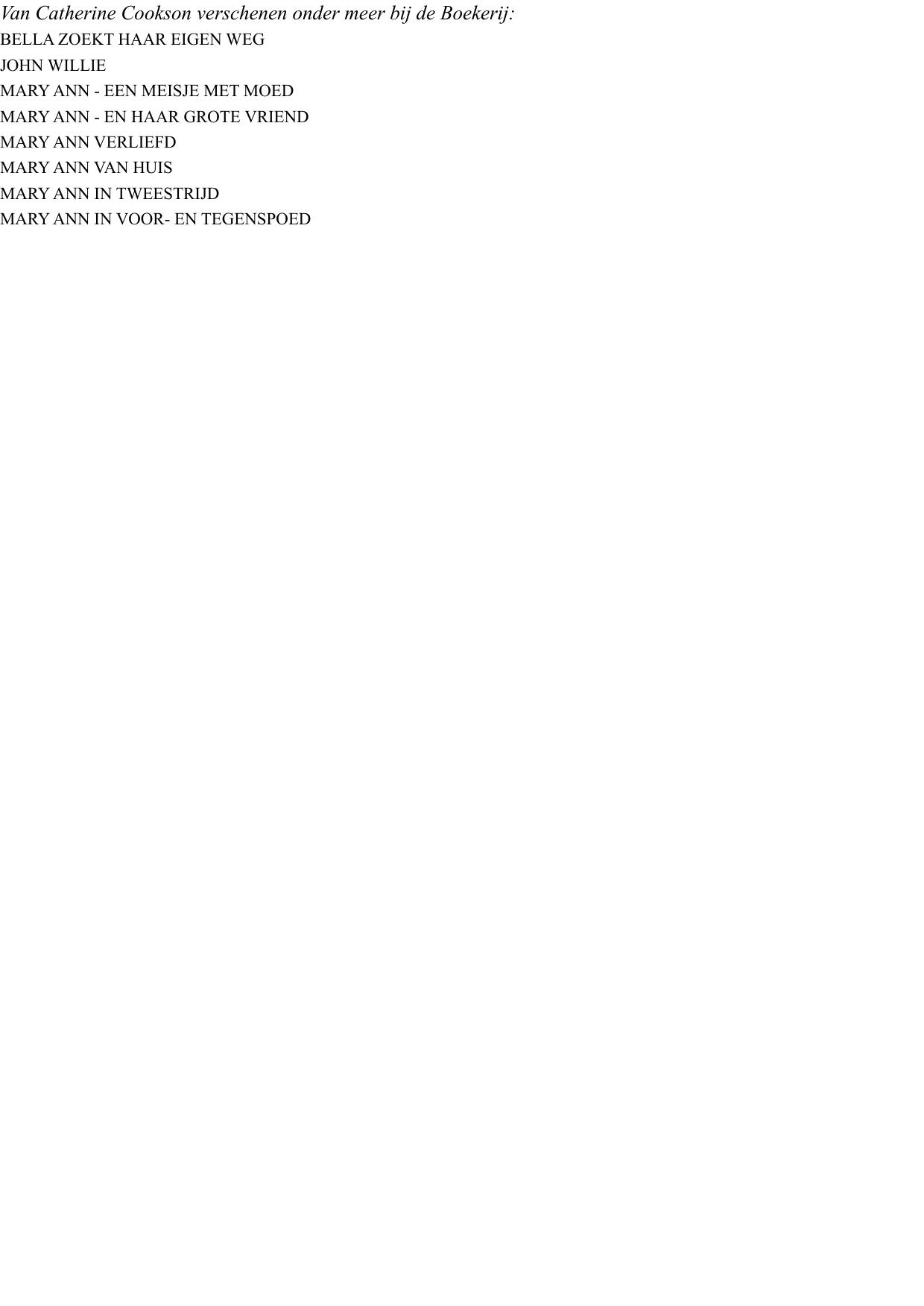 Mary Ann- In Tweestrijd
