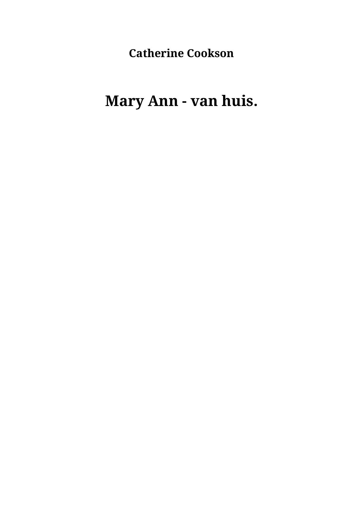Mary Ann - van huis