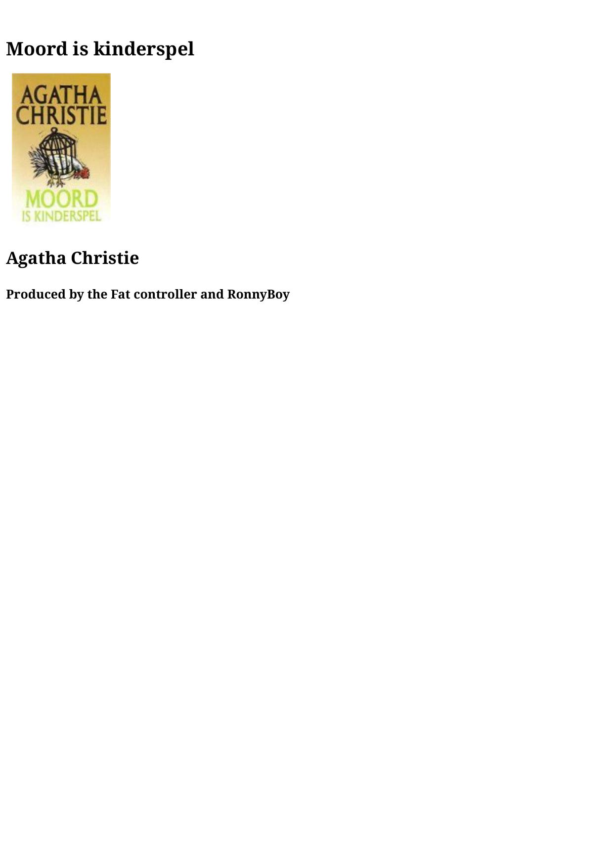 Agatha 44 - Moord Is Kinderspel