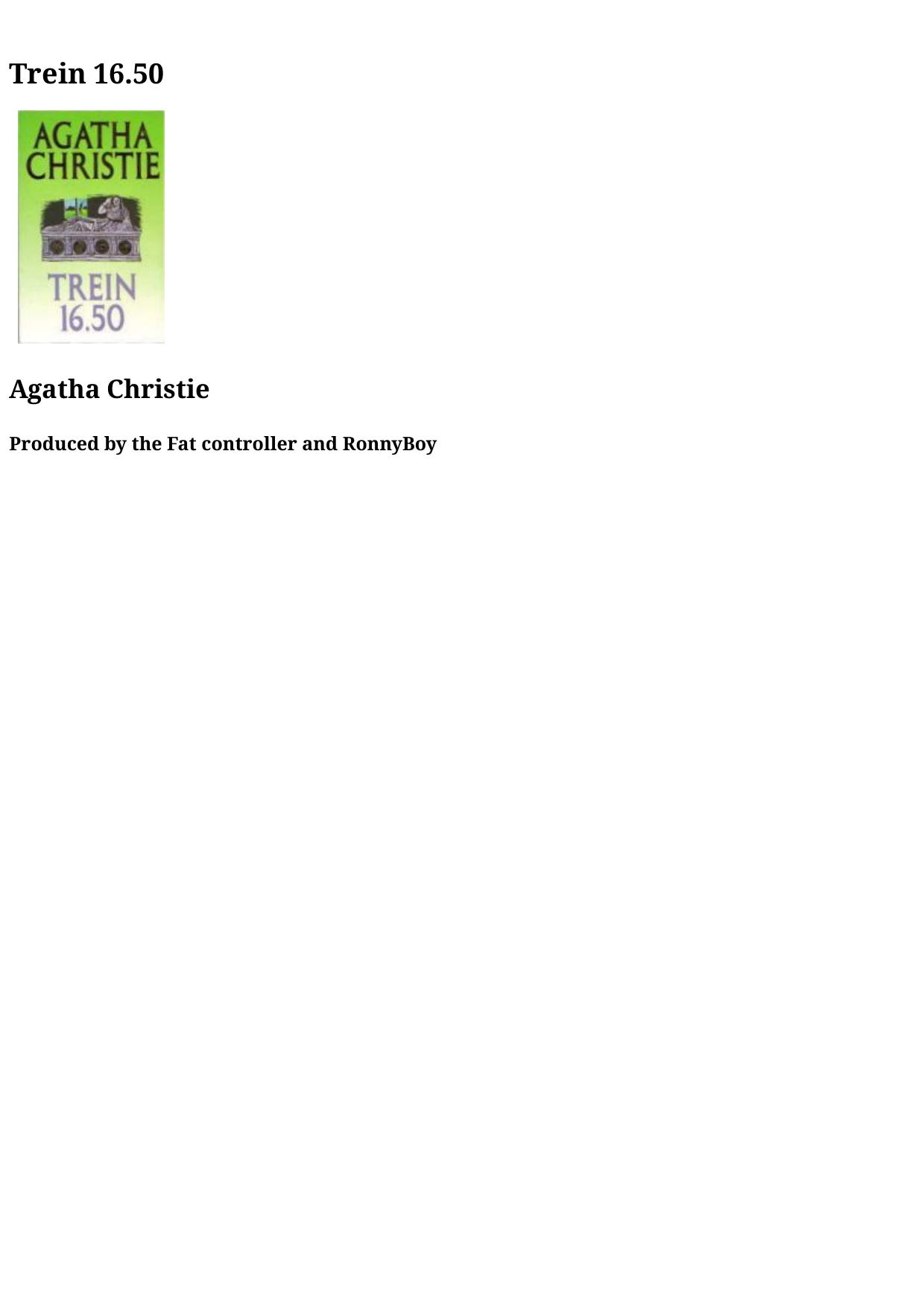 Agatha 02 - Trein 1650