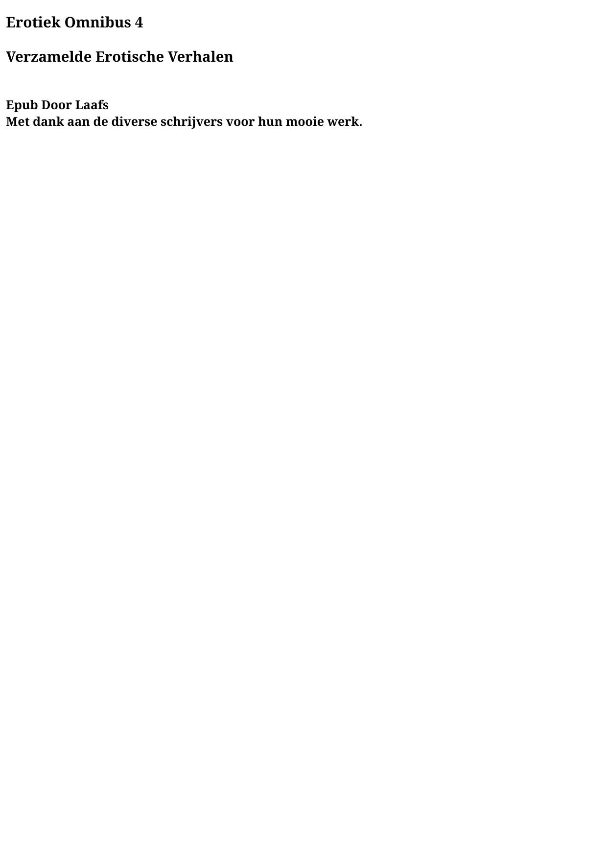 Erotiek Omnibus Vol. 04
