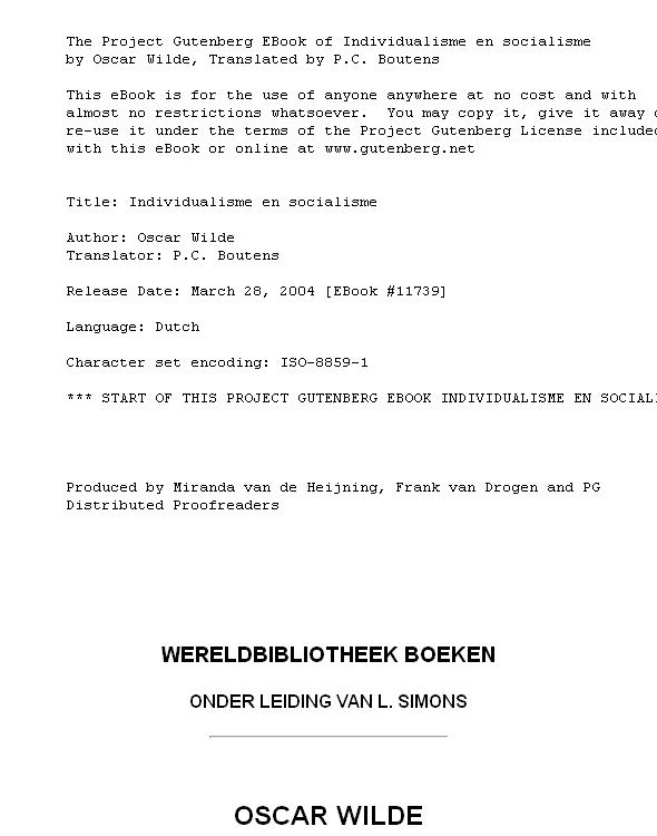 Individualisme en socialisme